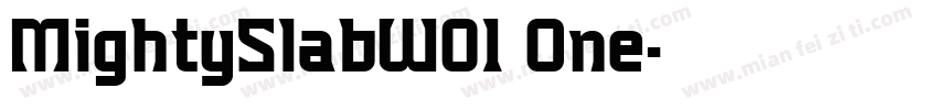 MightySlabW01 One字体转换